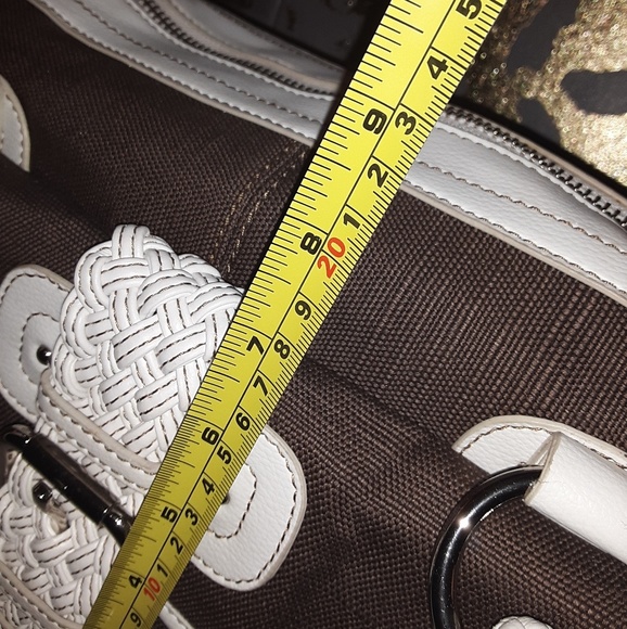 NWOT. Rafe SPRING Purse Brown & white - Picture 3 of 5